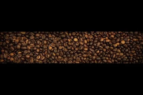 Coffee beans with black lines Stock Photos