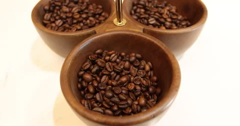 Coffee Beans in a Bowl 스톡 동영상 329657604
