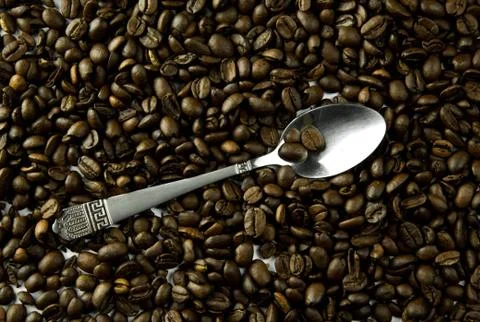 Coffee beans in bulk Stock Photos