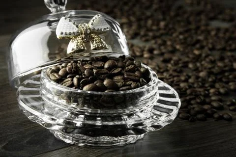 Coffee beans in bulk Stock Photos