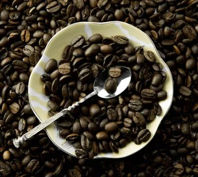 Coffee beans in bulk Stock Photos