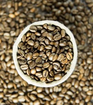 Coffee beans in bulk Stock Photos