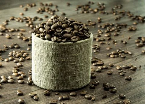 Coffee beans in bulk Stock Photos