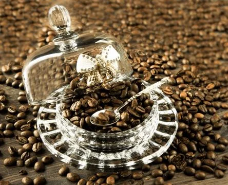 Coffee beans in bulk Stock Photos