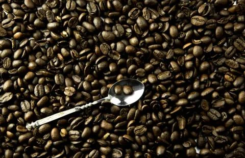 Coffee beans in bulk Stock Photos
