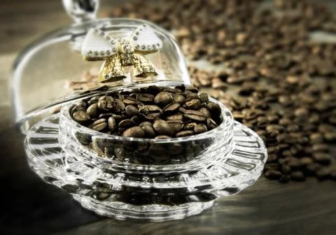 Coffee beans in bulk Stock Photos