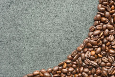 Coffee beans chalk Stock Photos