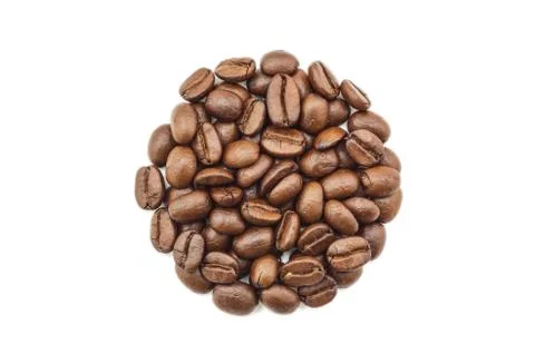 Coffee beans circle shape Stock Photos