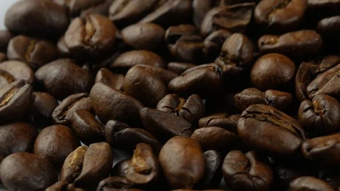 Coffee beans close up Stock Footage 102179914