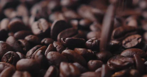 Coffee beans close-up Stock Footage 168691060