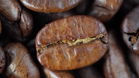 Coffee beans close up. Stock Footage 264154296