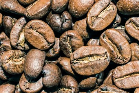 Coffee Beans Close Up Stock Photos