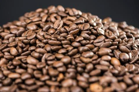 Coffee beans close up Stock Photos