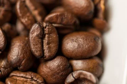 Coffee Beans Close Up Stock Photos