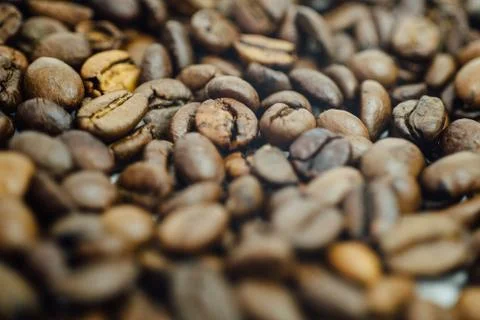 COFFEE BEANS CLOSE UP Stock Photos