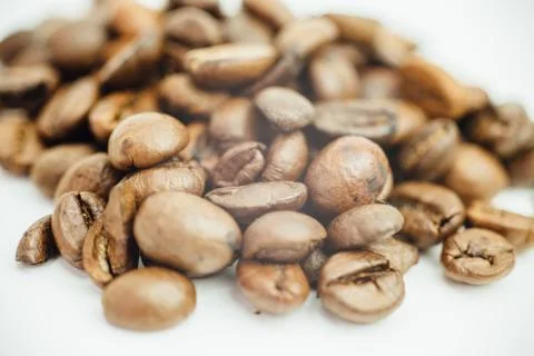 COFFEE BEANS CLOSE UP Stock Photos
