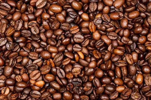 Coffee beans close-up Stock-Fotos