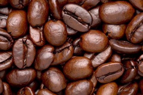 Coffee Beans Close Up Stock Photos