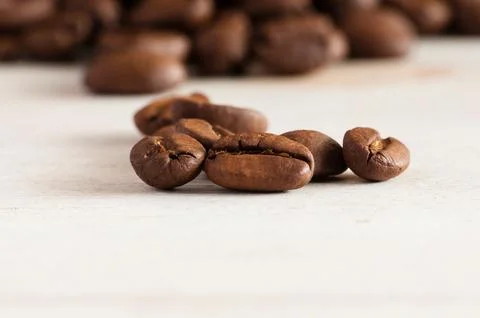 Coffee beans close up Stock Photos