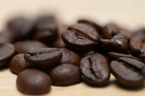 Coffee beans close up Stock Photos