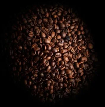 Coffee beans closeup background Stock Photos