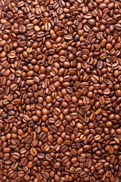Coffee beans closeup background Stock Photos