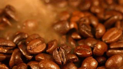 Coffee beans closeup Stock Footage 57478358