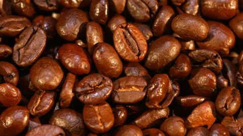 Coffee beans closeup Stock Footage 57538562