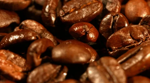 Coffee beans closeup Stock Footage 57681866