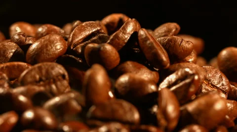 Coffee beans closeup Stock Footage 57684769