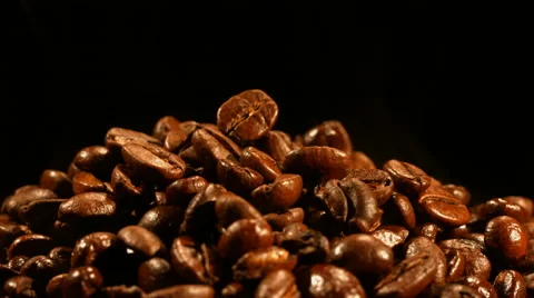 Coffee beans closeup Stock Footage 57686132