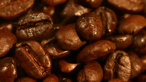 Coffee beans closeup Stock Footage 57724745