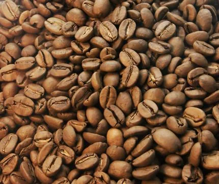 Coffee beans closeup Stock Photos