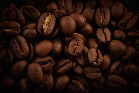 Coffee beans closeup Foto stock