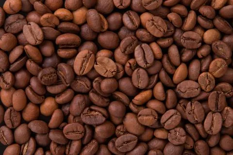 Coffee beans closeup Stock Photos