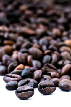 Coffee beans cluster Stock Photos