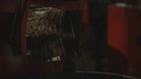 Coffee beans in coffee bean roasting machine Stock Footage 87612114