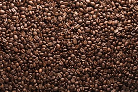 Coffee beans, composition of coffee beans, coffee beans background Stock Photos