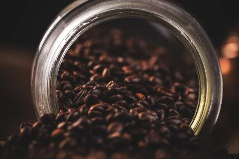 Coffee beans concept Stock Photos