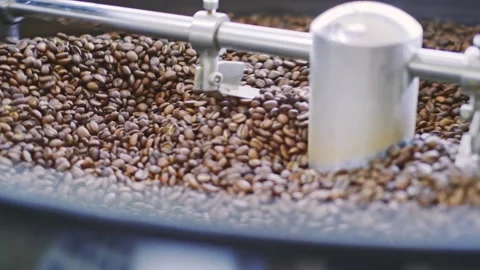 Coffee beans in a cooler. Vídeos de archivo 142280156