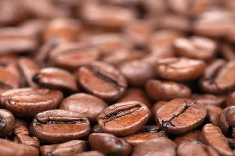 Coffee beans with copy space Stock Photos