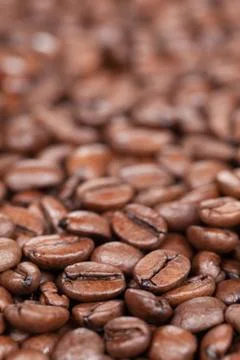 Coffee beans with copy space Stock Photos
