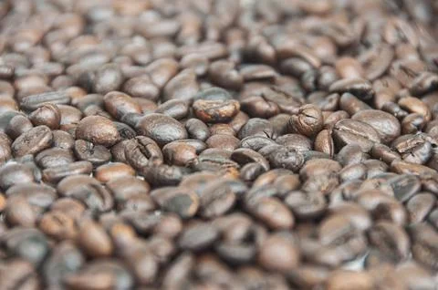 Coffee beans with customizable space for text or ideas. Copy space and coff.. Stock Photos