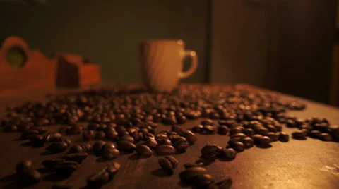 Coffee Beans Dolly 00028 Stock-Footage 27456440