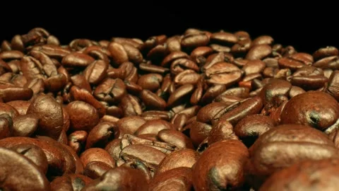 Coffee Beans, Dolly Shot Stock Footage 166121862