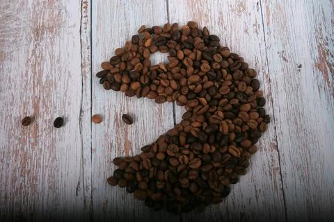 Coffee beans, drinks, roasted, background Stock Photos