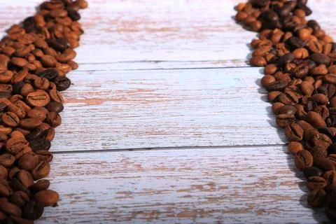 Coffee beans, drinks, roasted, background Stock Photos
