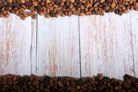 Coffee beans, drinks, roasted, background Stock Photos