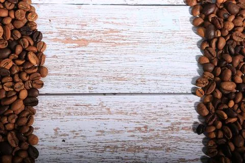 Coffee beans, drinks, roasted, background Stock Photos