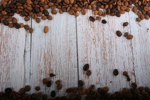 Coffee beans, drinks, roasted, background Stock Photos